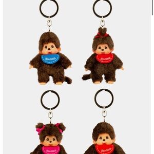 Monchhichi Plush Keychain Set